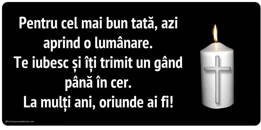 Imagini de La mulți ani pentru tata care murit: Lumânari (Comemorare)