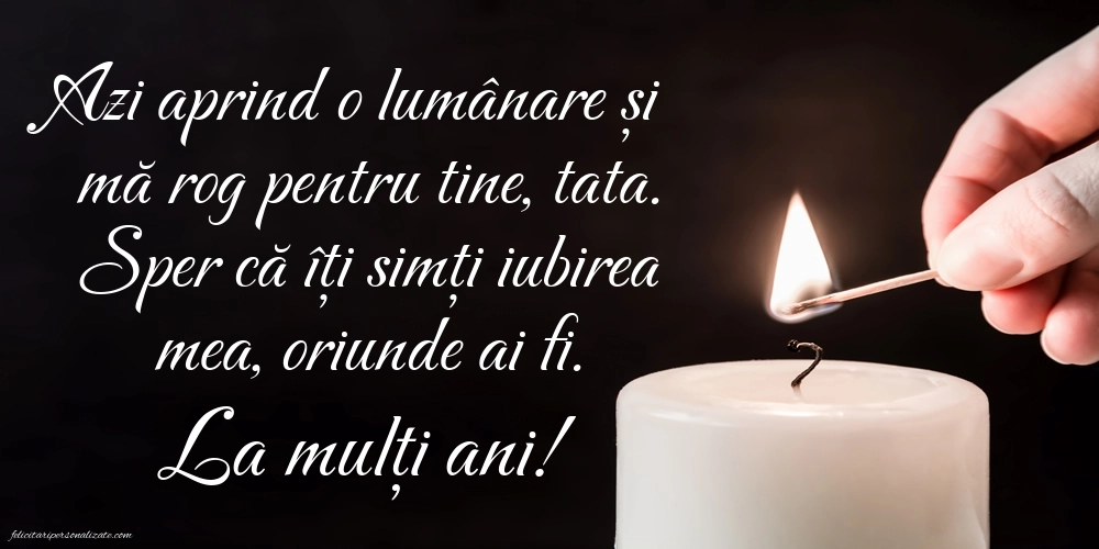 Imagini de La mulți ani pentru tata care murit: Lumânari (Comemorare)