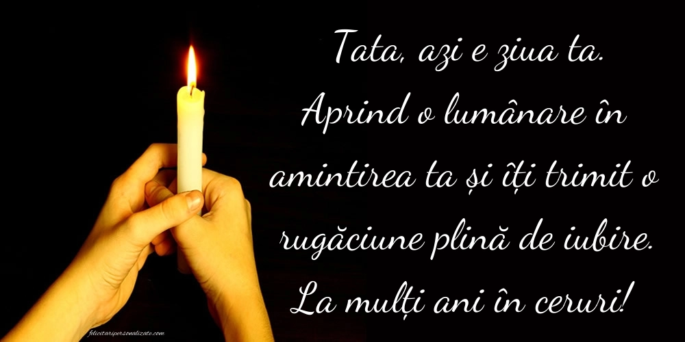 Imagini de La mulți ani pentru tata care murit: Lumânari (Comemorare)