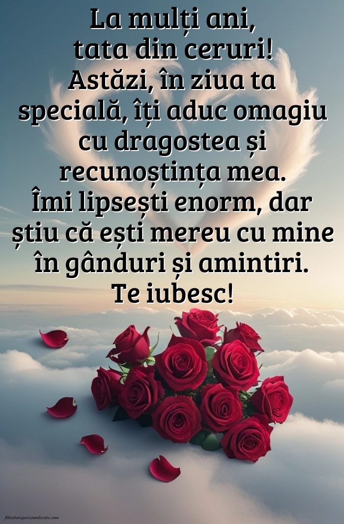 Imagini de La mulți ani pentru tata care murit: La mulți ani (Comemorare)