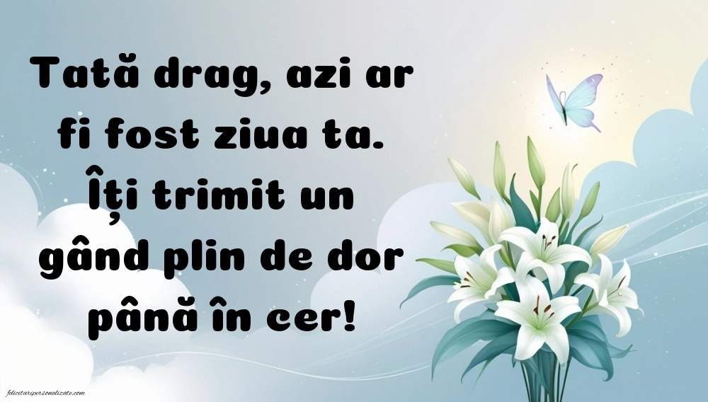 Imagini de La mulți ani pentru tata care murit: La mulți ani (Comemorare)