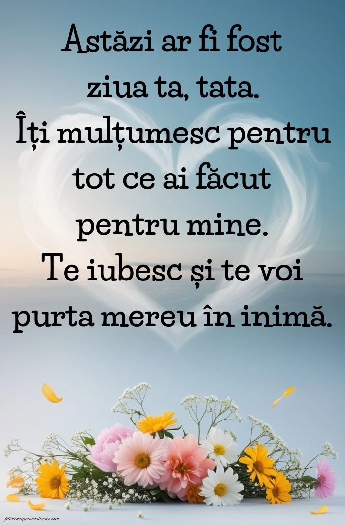 Imagini de La Mulți Ani pentru Tata din Cer: La mulți ani (Comemorare)