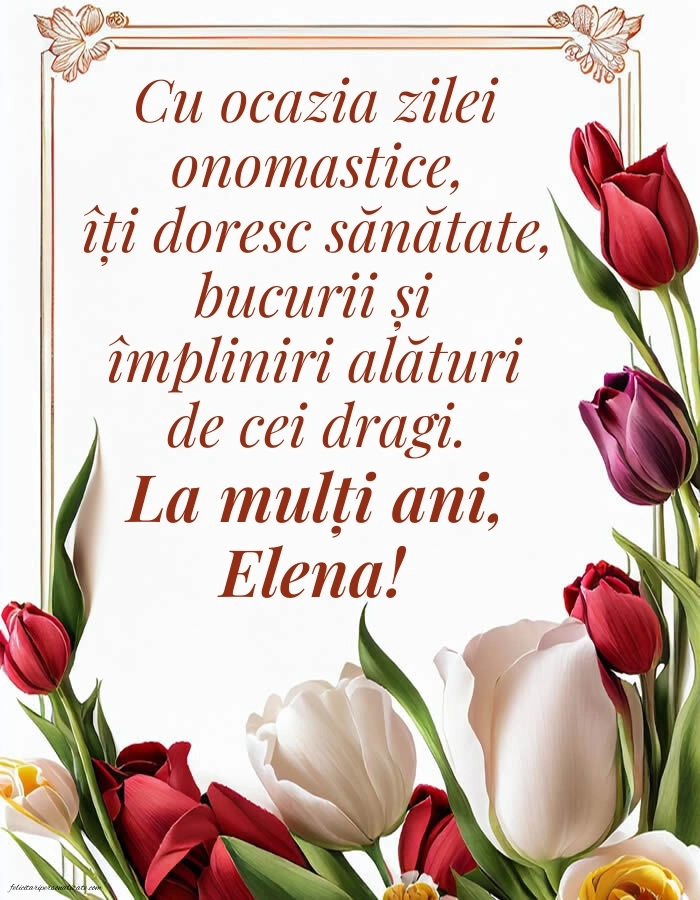 Imagini cu urări de Sfinții Constantin și Elena: Flori