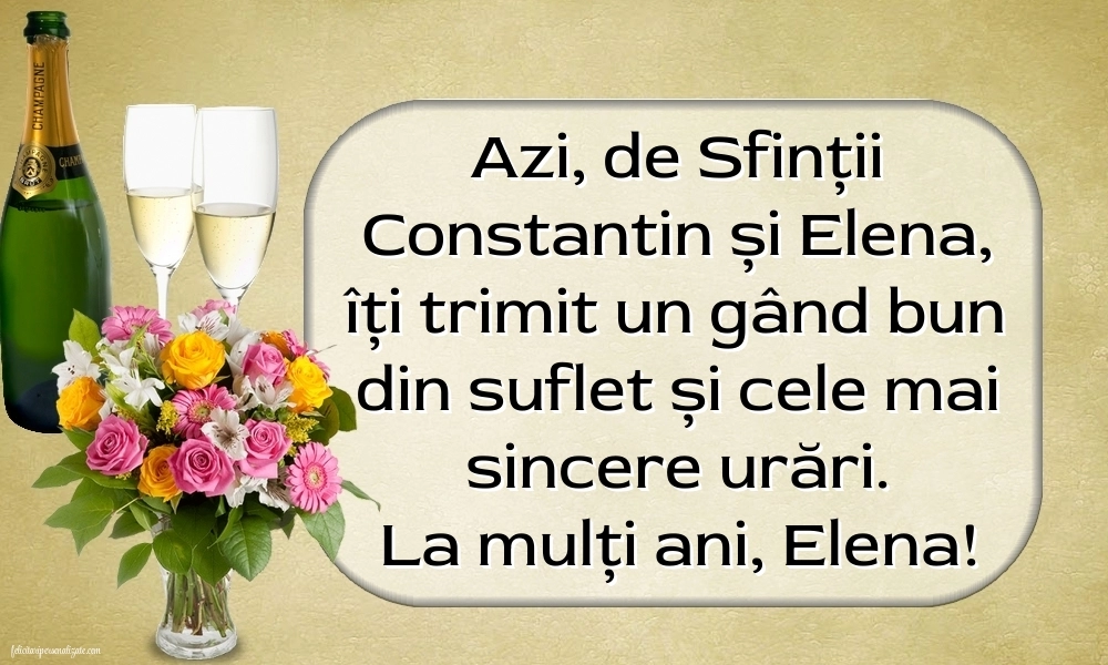 Imagini de Sfinții Constantin și Elena (21 Mai): Șampanie și flori