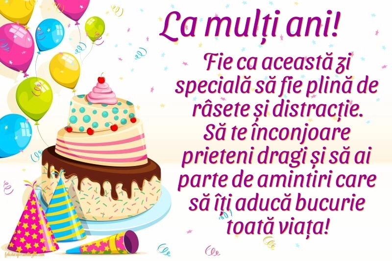 Felicitări și Imagini de Ziua de Naștere pentru Copii: Tort