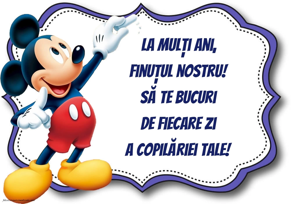 Imagini de Ziua de Naștere pentru Finuț: Mickey Mouse