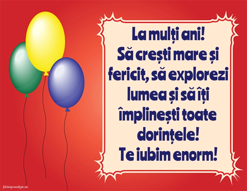 Imagini de Ziua de Naștere pentru Finuț: Baloane