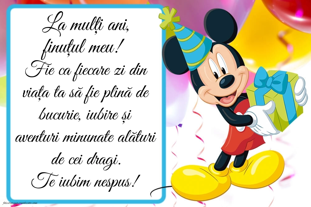 Imagini de Ziua de Naștere pentru Finuț: Mickey Mouse
