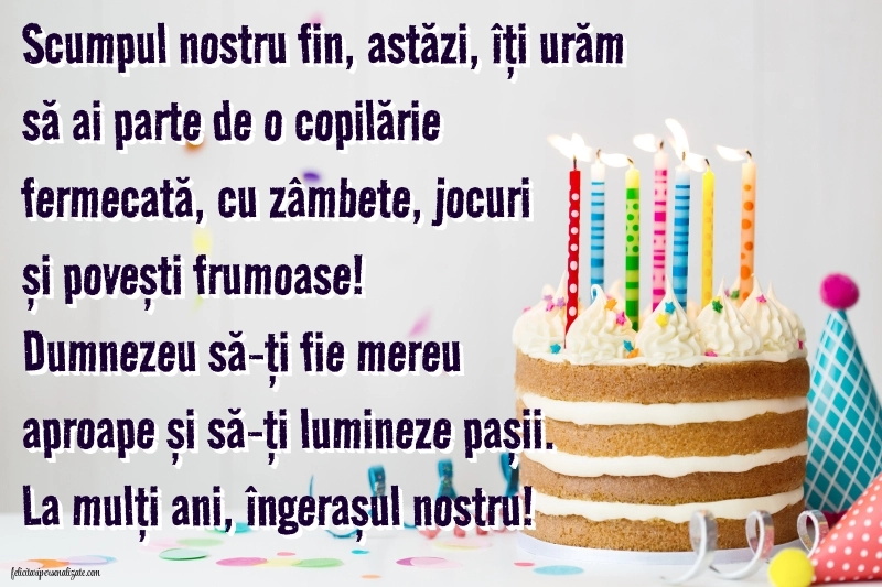 Imagini La Mulți Ani Finuțul meu: Tort