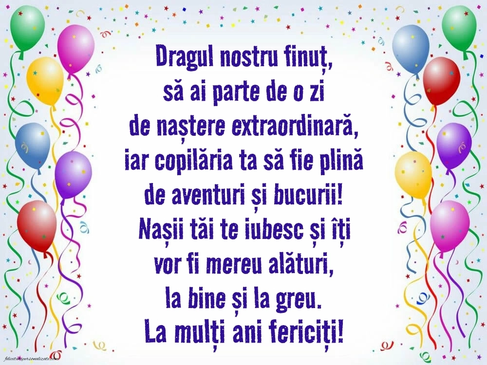 Imagini La Mulți Ani Finuțul meu: Baloane