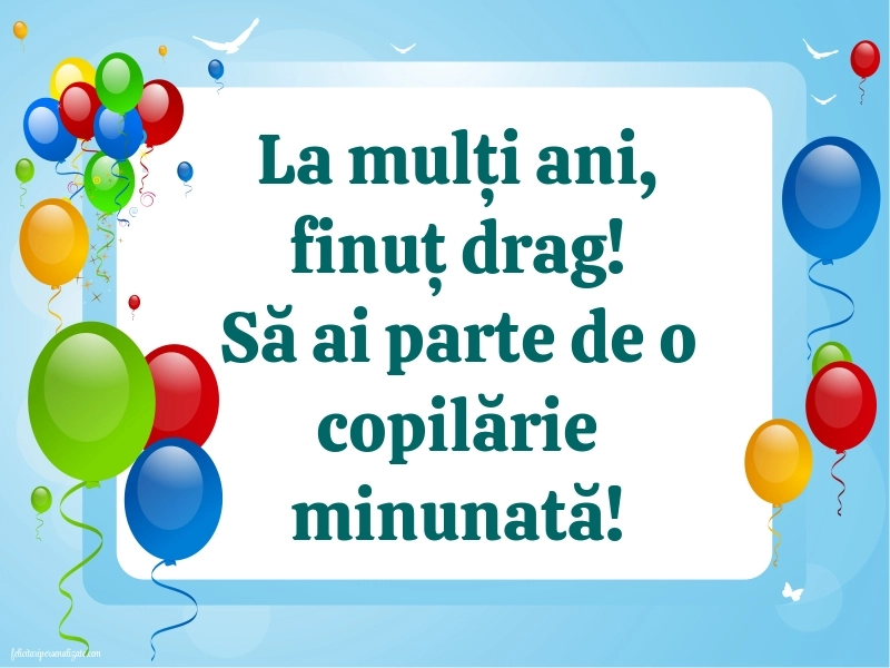 Imagini de Ziua de Naștere pentru Finuț: Baloane