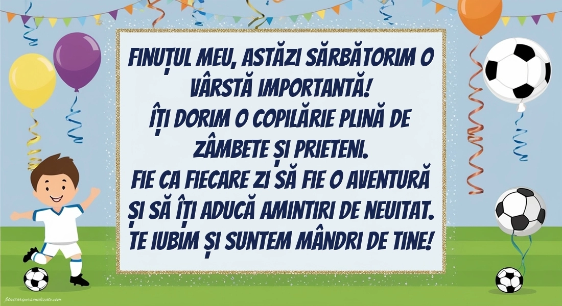 Imagini de Ziua de Naștere pentru Finuț: Fotbal
