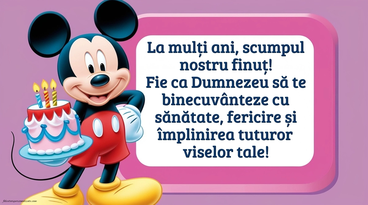 Imagini de Ziua de Naștere pentru Finuț: Mickey Mouse
