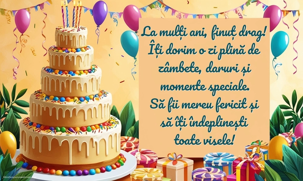 Imagini La Mulți Ani Finuțul meu: Tort