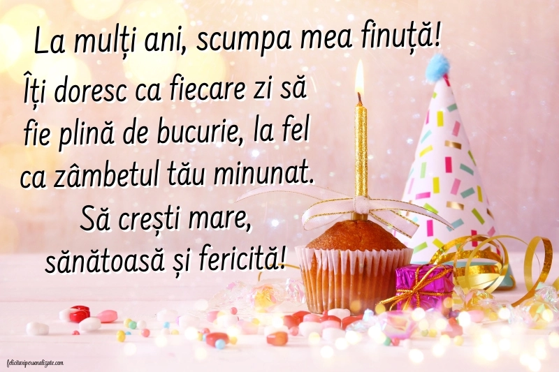 Imagini La Mulți Ani Finuța mea: Tort