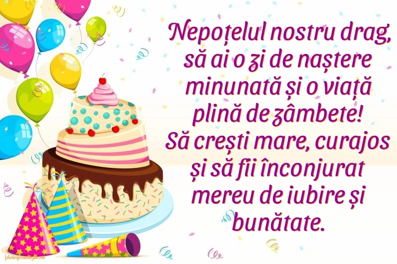 Imagini de La Mulți Ani pentru Nepoțelul meu: Tort