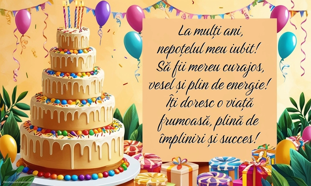 Imagini de Ziua de Naștere pentru Nepoțel: Tort