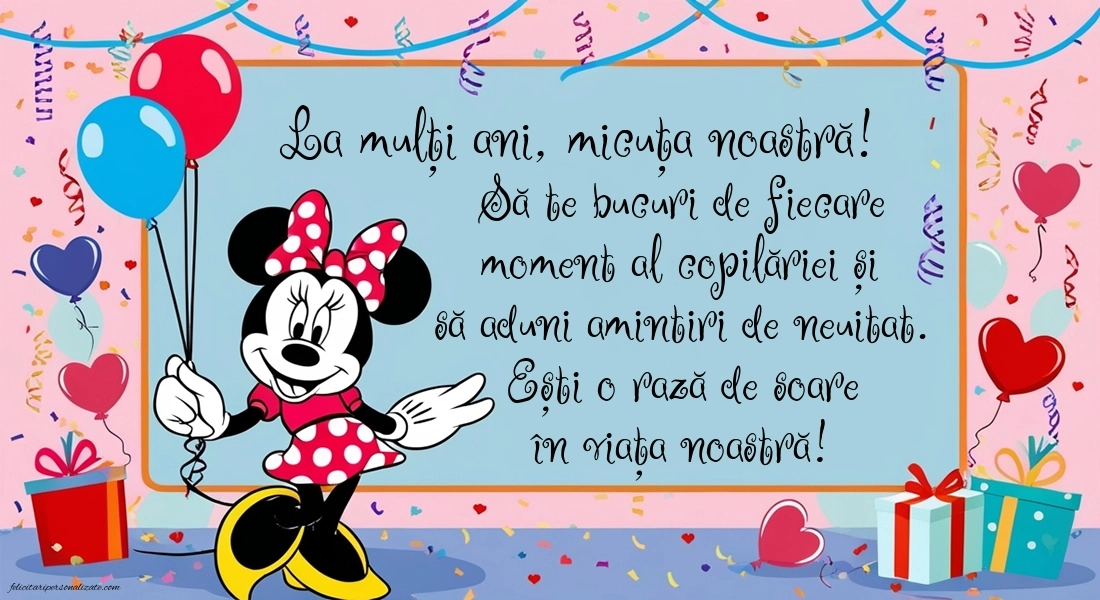 Imagini La Mulți Ani Nepoțica mea: Minnie Mouse