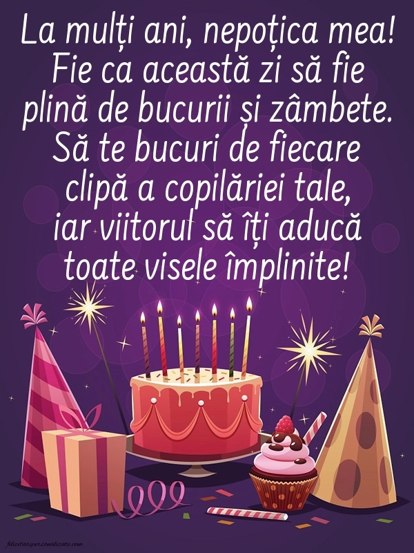 Imagini La Mulți Ani Nepoțica mea: Tort