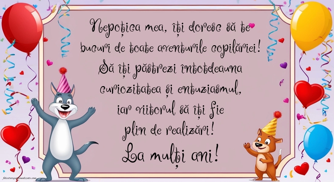 Imagini La Mulți Ani Nepoțica mea: Animale