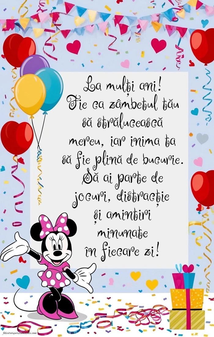 Imagini La Mulți Ani Nepoțica mea: Minnie Mouse