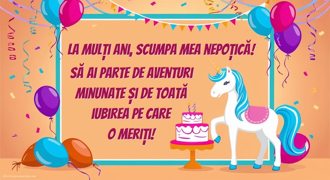 Imagini La Mulți Ani Nepoțica mea: Unicorni