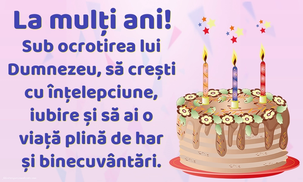 Imagini cu felicitări de LA MULȚI ANI pentru Finuțul tău de 3 ani: Tort