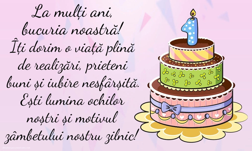 Imagini cu felicitări de LA MULȚI ANI pentru nepoțel de 1 an: Tort