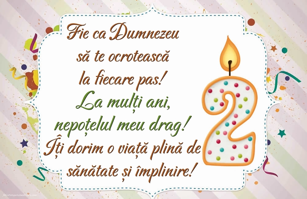Imagini cu felicitări de LA MULȚI ANI pentru nepoțel de 2 ani: Lumânări