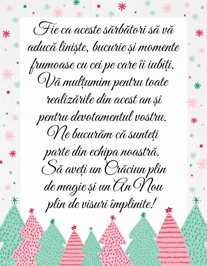 Felicitări și imagini de Crăciun pentru Angajați: Brad de Crăciun