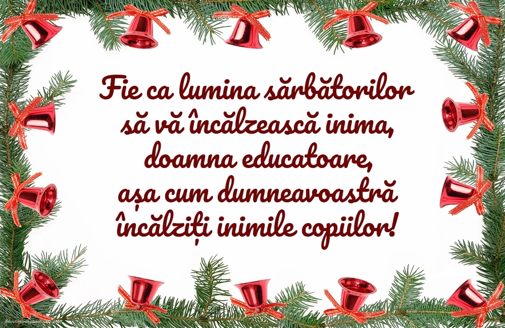 Felicitări și Imagini de Crăciun pentru Educatoare: Decorațiuni de Crăciun