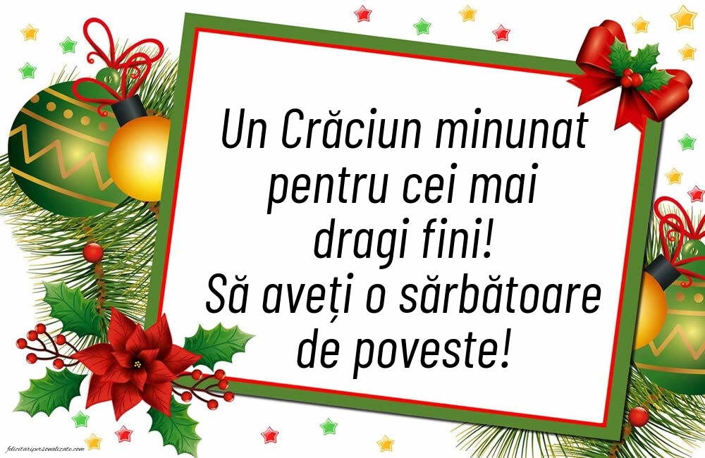 Felicitări și Imagini de Crăciun pentru Fini: Globuri de Crăciun