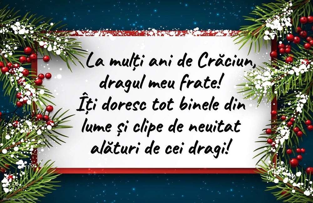 Imagini cu felicitări de Crăciun pentru Frate: Decorațiuni de Crăciun