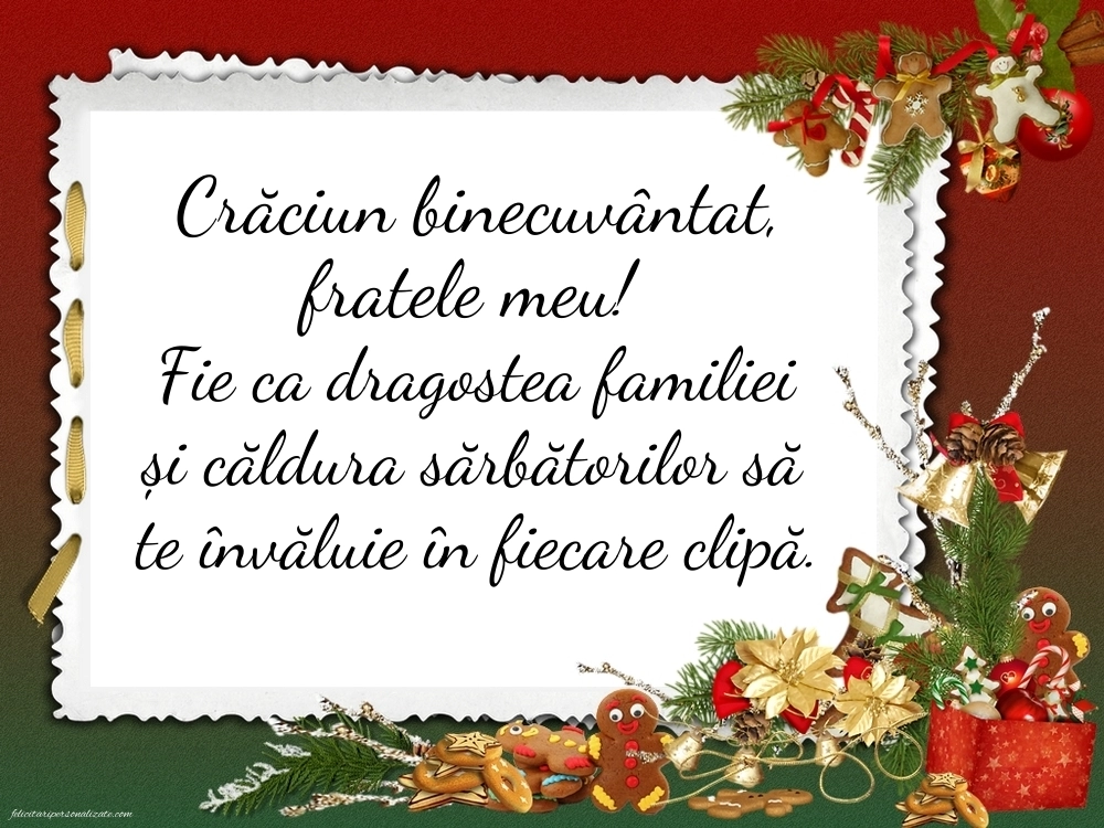 Imagini cu felicitări de Crăciun pentru Frate: Aranjamente de Crăciun