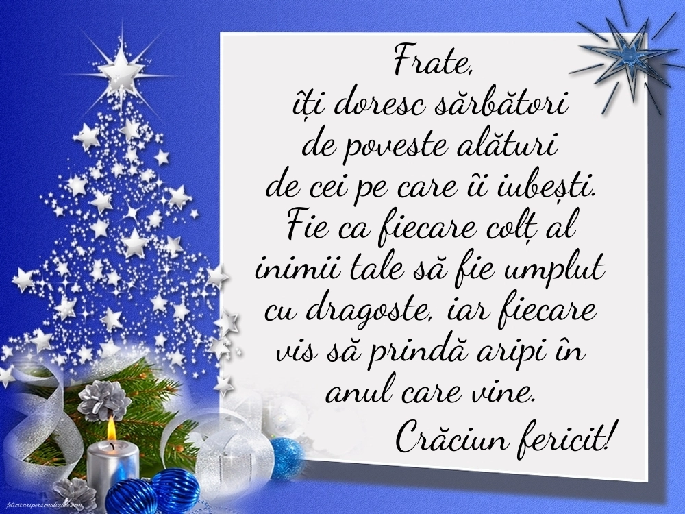 Imagini cu felicitări de Crăciun pentru Frate: Aranjamente de Crăciun