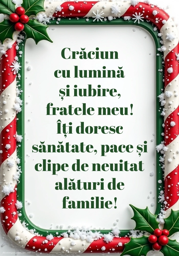 Imagini cu felicitări de Crăciun pentru Frate: Aranjamente de Crăciun