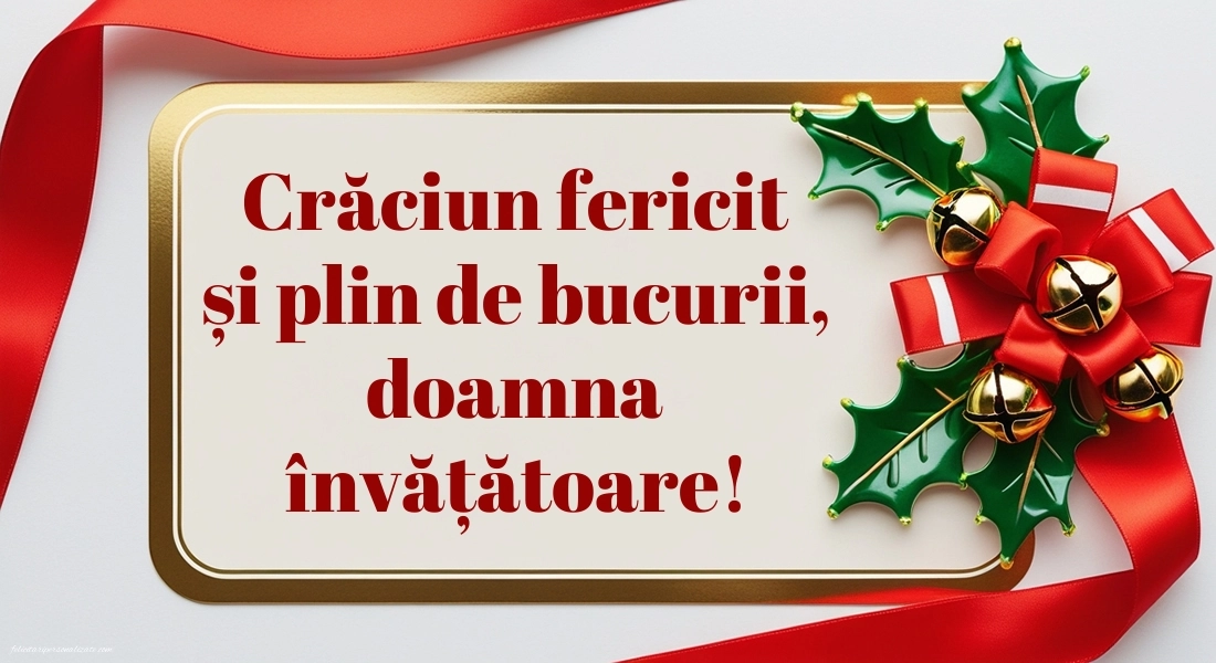 Felicitări și Imagini de Crăciun pentru Învățătoare: Aranjamente de Crăciun