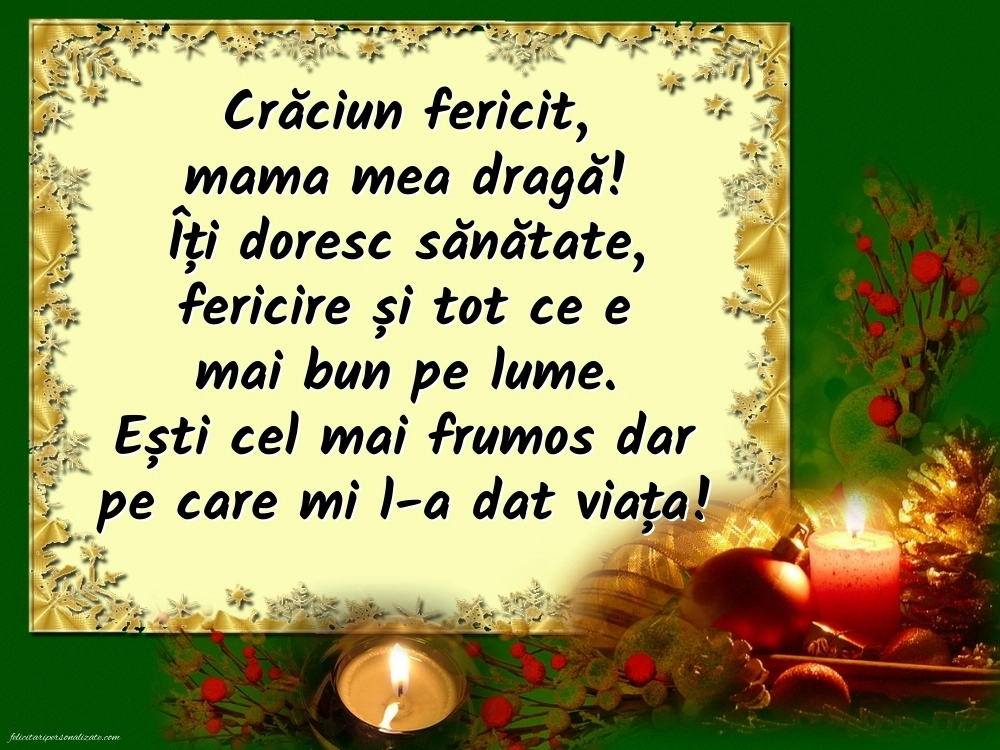 Imagini cu felicitări de Crăciun pentru Mama: Aranjamente de Crăciun
