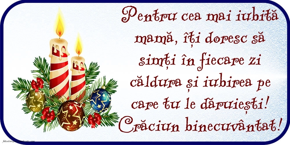 Imagini cu felicitări de Crăciun pentru Mama: Aranjamente de Crăciun