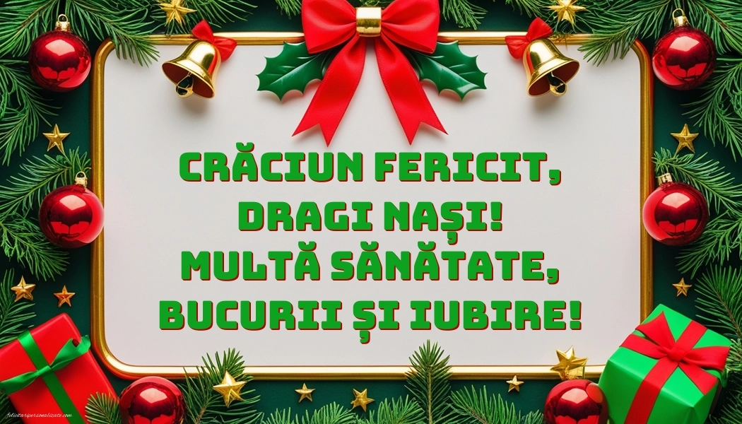 Felicitări și Imagini de Crăciun pentru Nași: Aranjamente de Crăciun