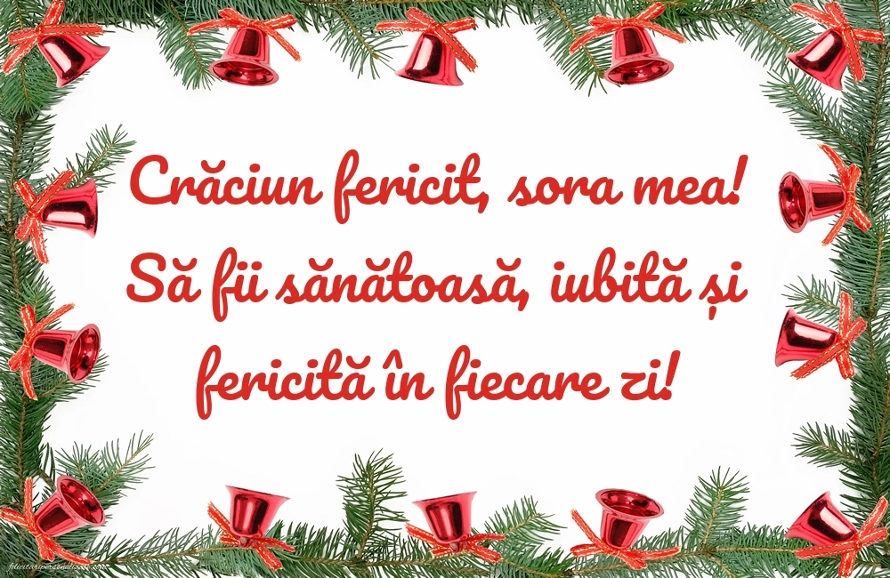 Imagini cu felicitări de Crăciun pentru Soră: Decorațiuni de Crăciun