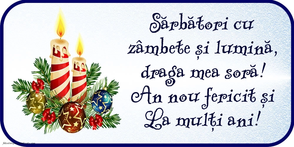 Imagini cu felicitări de Crăciun pentru Soră: Aranjamente de Crăciun