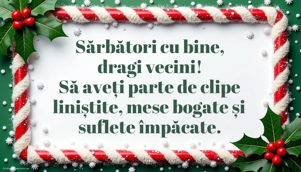 Imagini cu felicitări de Crăciun pentru vecini: Aranjamente de Crăciun