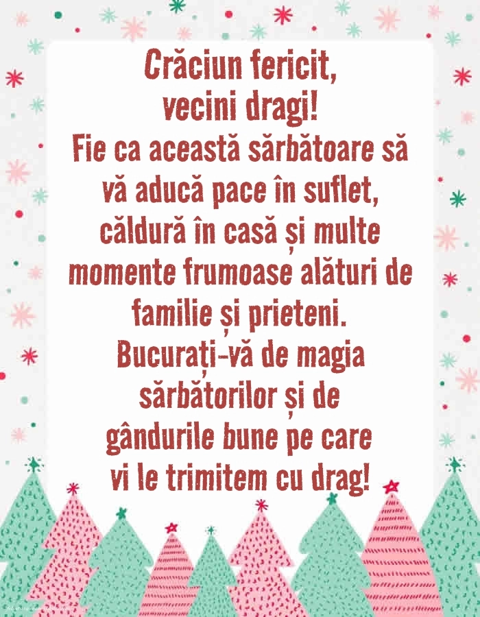 Imagini cu felicitări de Crăciun pentru vecini: Brad de Crăciun