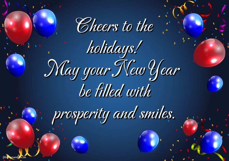 Felicitări și imagini de Crăciun și Anul Nou în Engleză: Baloane