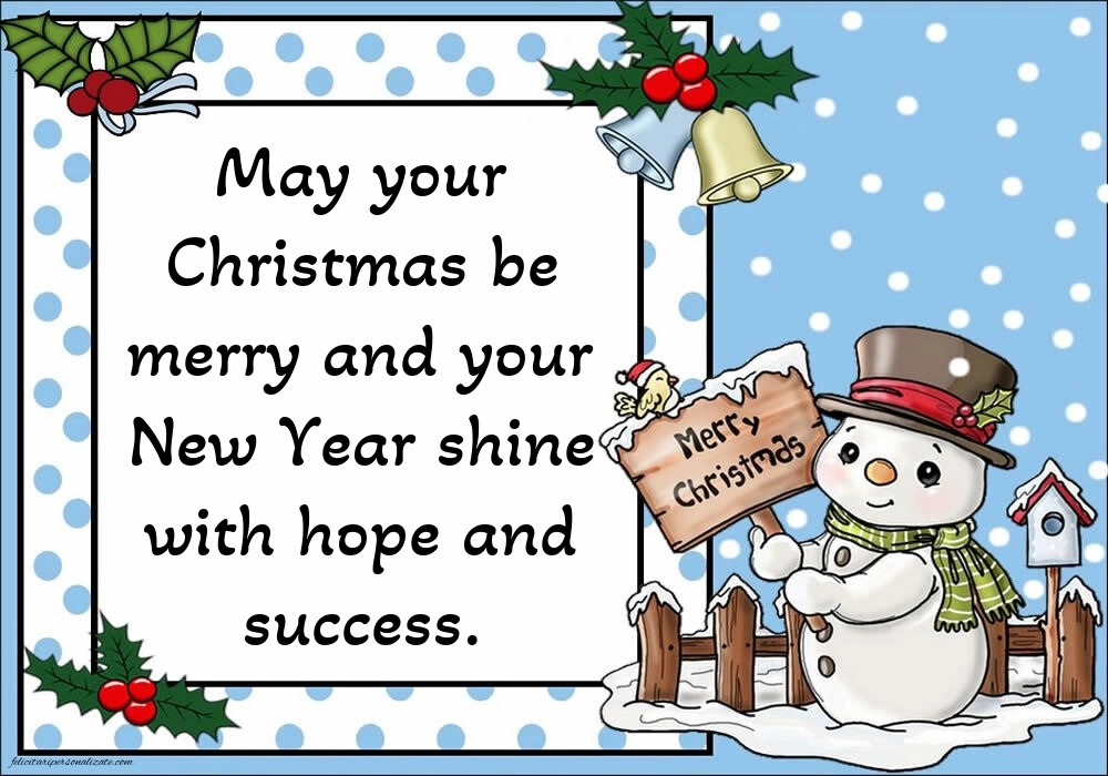 Felicitări și imagini de Crăciun și Anul Nou în Engleză: Aranjamente de Crăciun