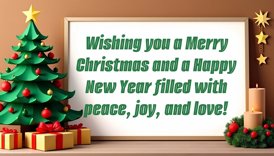 Felicitări și imagini de Crăciun și Anul Nou în Engleză: Brad de Crăciun