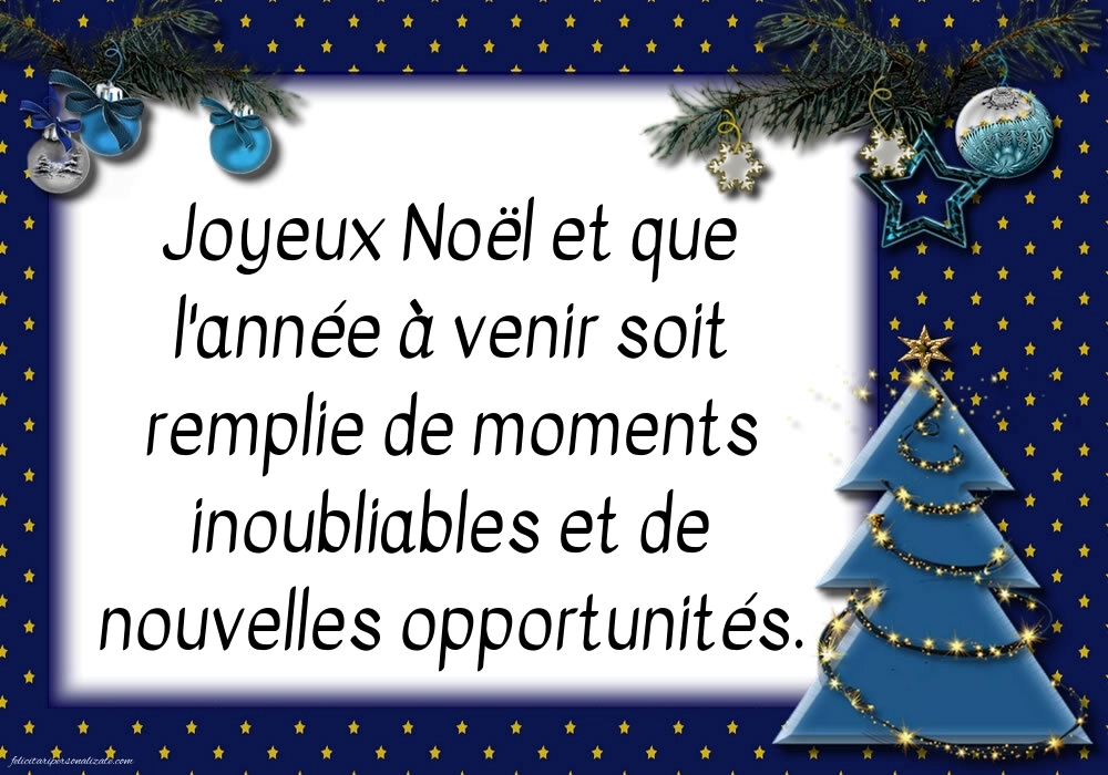 Felicitări și imagini de Crăciun și Anul Nou în Franceză: Decorațiuni de Crăciun