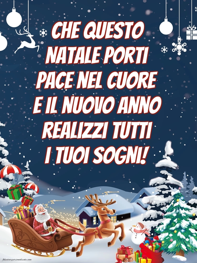 Felicitări și imagini de Crăciun și Anul Nou în Italiană: Moș Crăciun