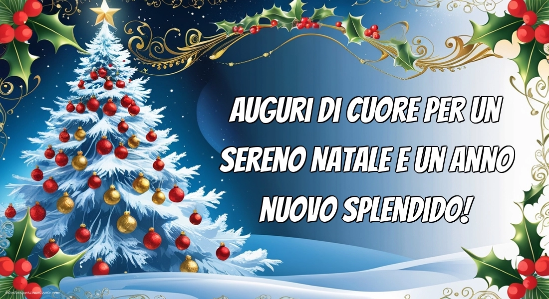 Felicitări și imagini de Crăciun și Anul Nou în Italiană: Brad de Crăciun